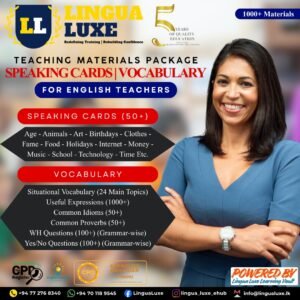 Lingua Luxe Speaking Cards & Vocabulary Teaching Materials Package